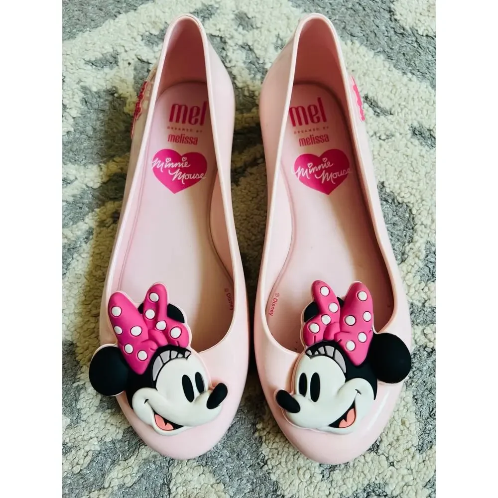 NWT❤️Mini Melissa Disney Minnie Mouse Girls shoes sz4